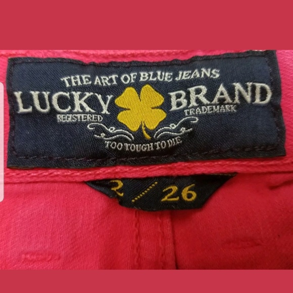 Hot pink lucky Riley shorts size 2/26. - Picture 3 of 4
